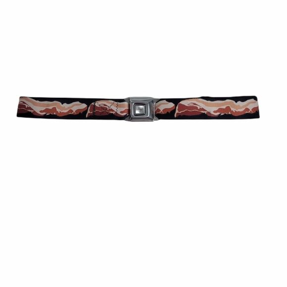 BUCKLE DOWN bacon belt webbing seatbelt regular size unisex - Picture 2 of 10